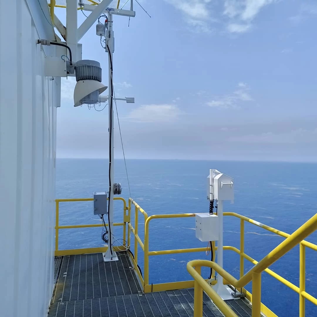 Catergory IV AWOS equipment installed at Chevron SONAM Platform by Ping Telecoms